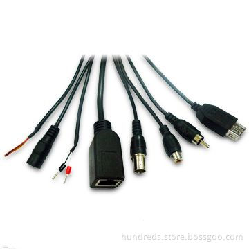 Network CCTV Camera Cable with 1m Length and PVC Molding Material, Comes in Black Color